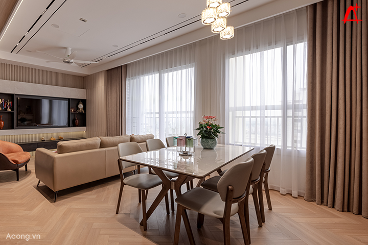 Ph&ograve;ng ăn l&agrave; tr&aacute;i tim của căn hộ